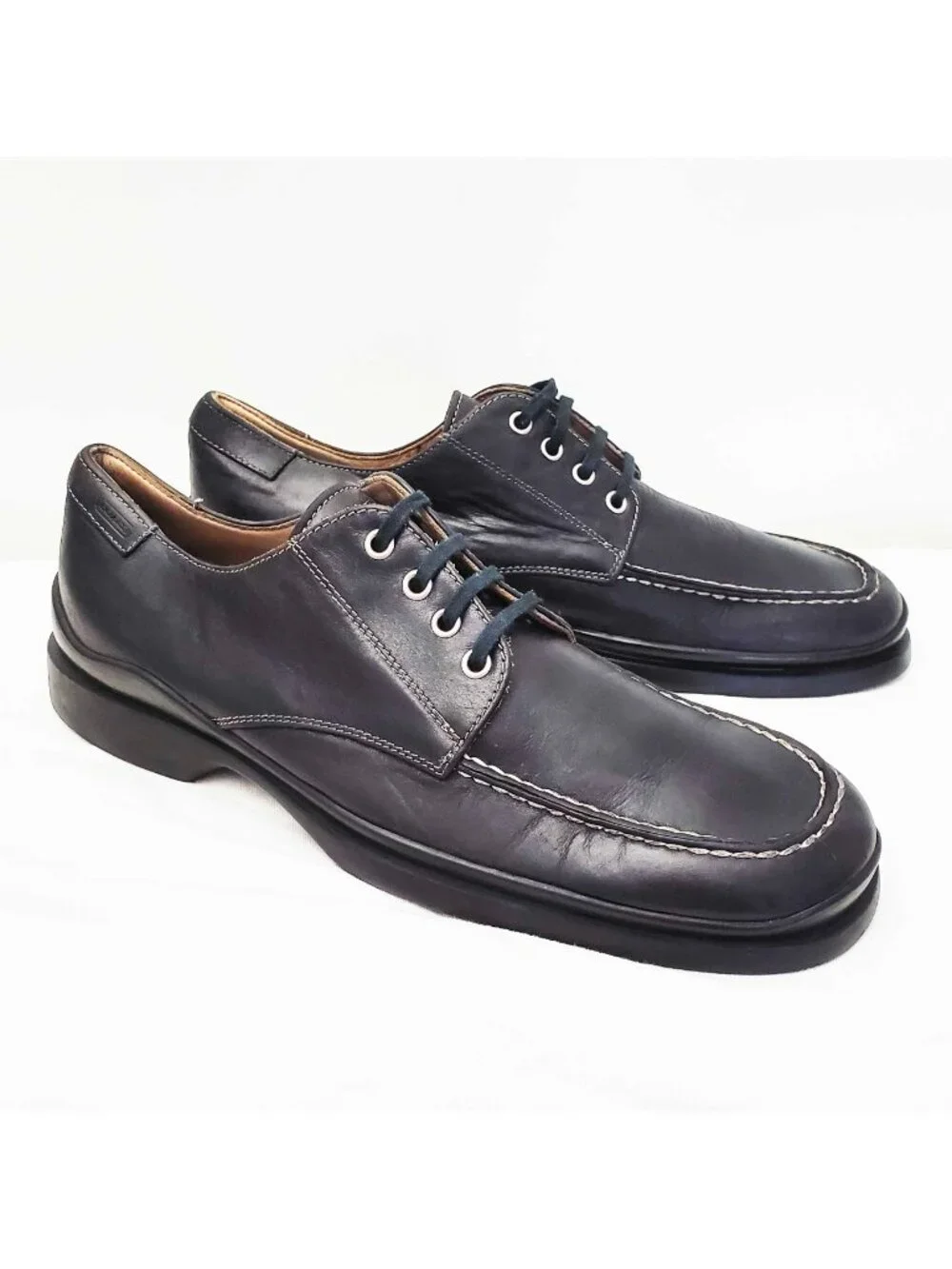 Coach Men's Grady Black Leather Square Toe Oxford Casual Dress Shoes 10 D